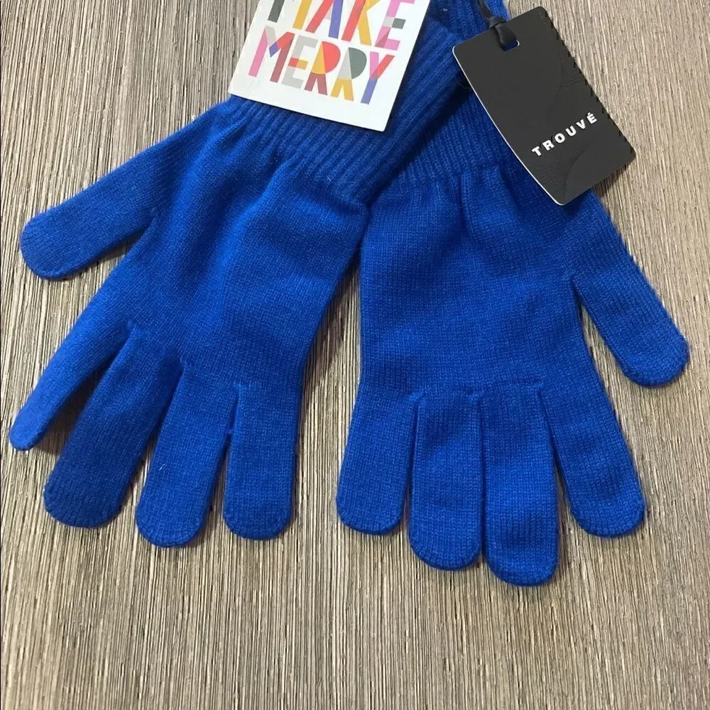Blue Gloves Stretch Knit from Nordstrom NWT